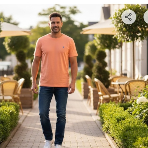 Jared Lang Other - Jared Lang Vibrant Orange Short Sleeve Tee